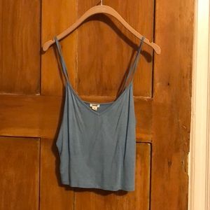 Blue Crop Tank